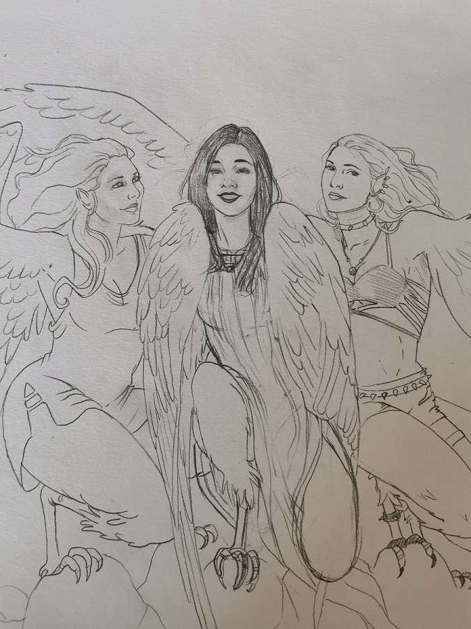 Portrait de la mariée pour son cadeau de mariage personnalisé - Aemarielle