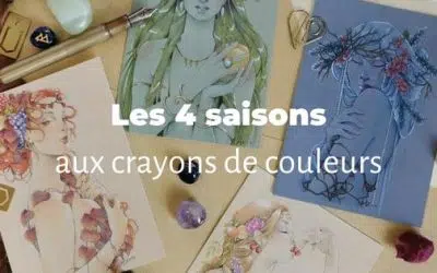 Les 4 saisons | des déesses aux crayons de couleur