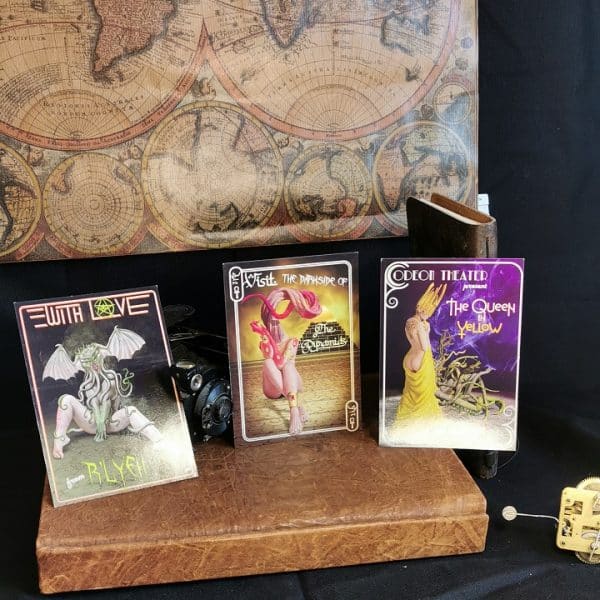 3 cartes postales à l'effigie des Grands Anciens -en mode pinup - inspiration Lovecraft