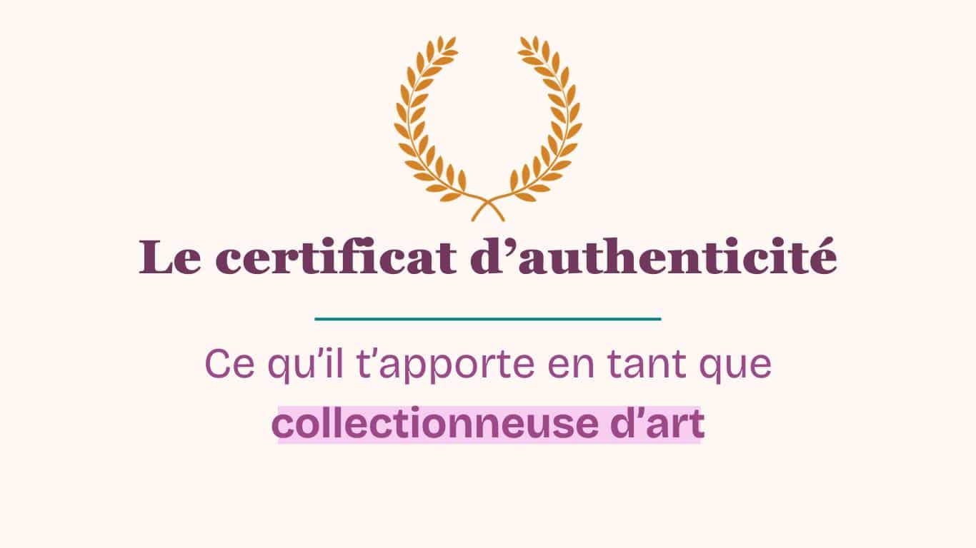 L'importance du certificat d'authenticité - Aemarielle