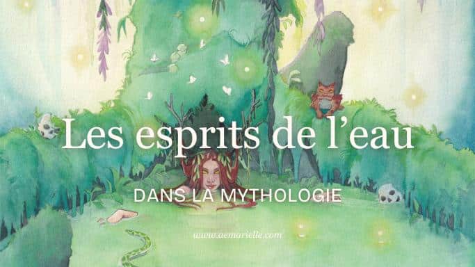 Vignette de l'article sur les esprits de l'eau dans la mythologie avec une illustration de la roussalka.